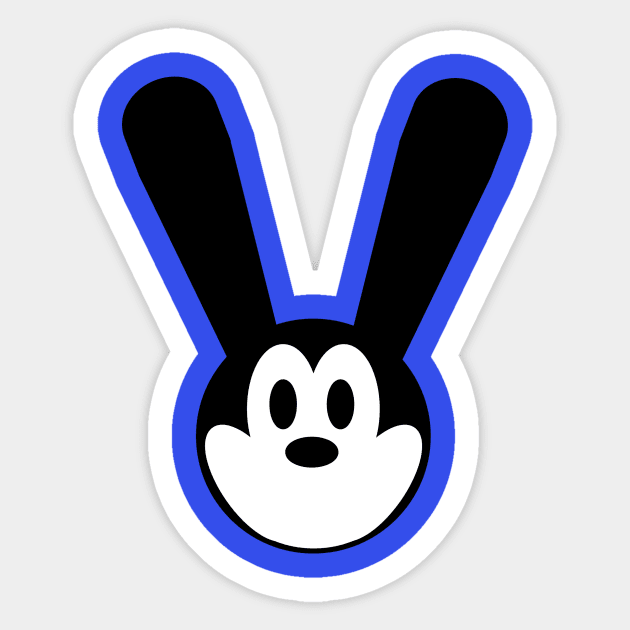 Minimal Shape Rabbit Sticker by NoirPineapple